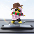 Multiple color options of the animated bear car ornament